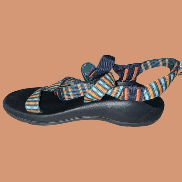 Chaco Kids Sandals ZX1 Tarten Strap Hiking Shoe Size 2 - Picture 5 of 6
